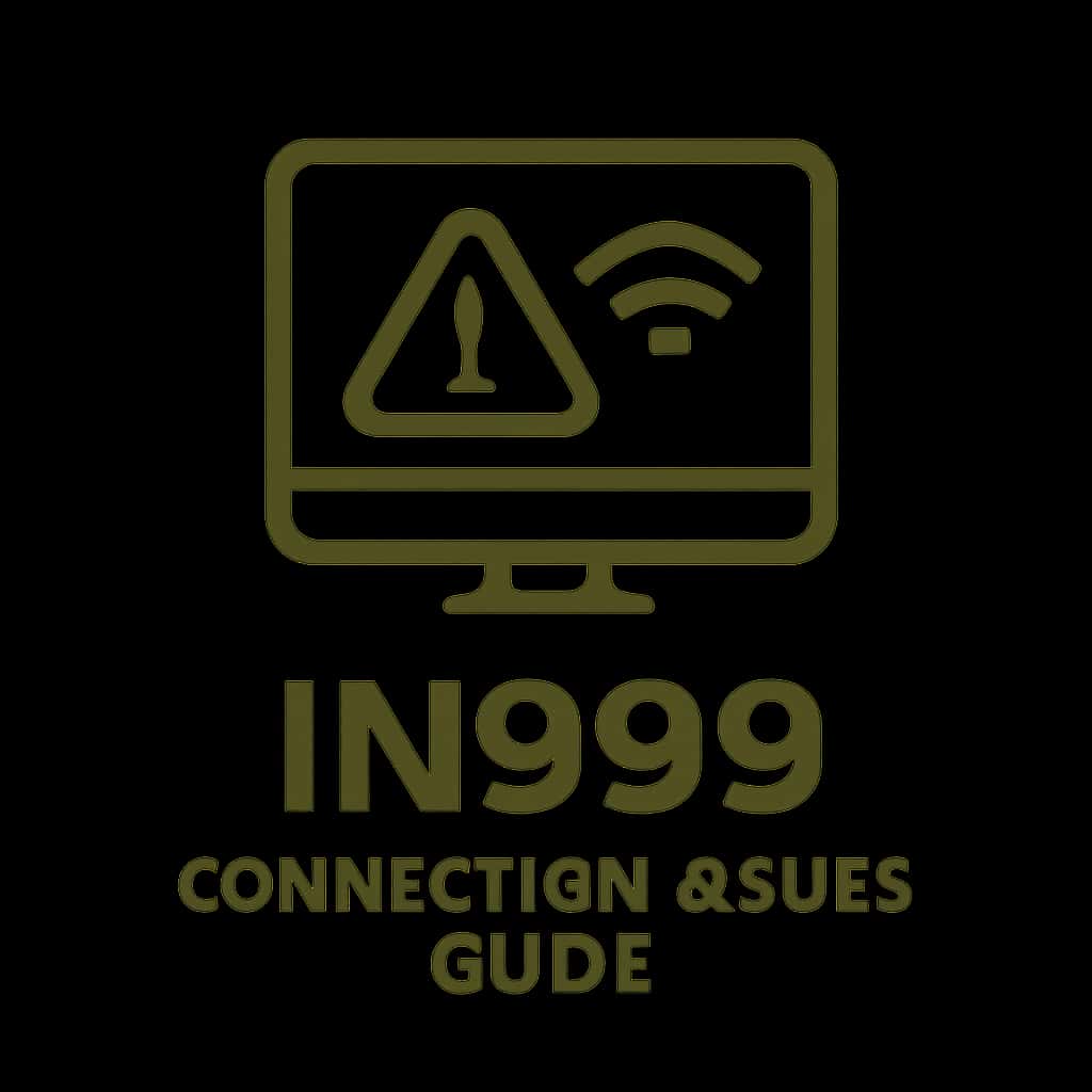 An icon representing the IN999 Connection Issues Guide with a clean design in #cfbe23 color.