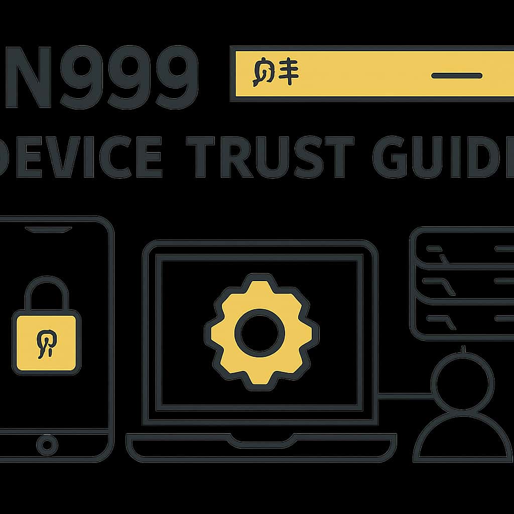 Illustration explaining the IN999 Device Trust Guide.