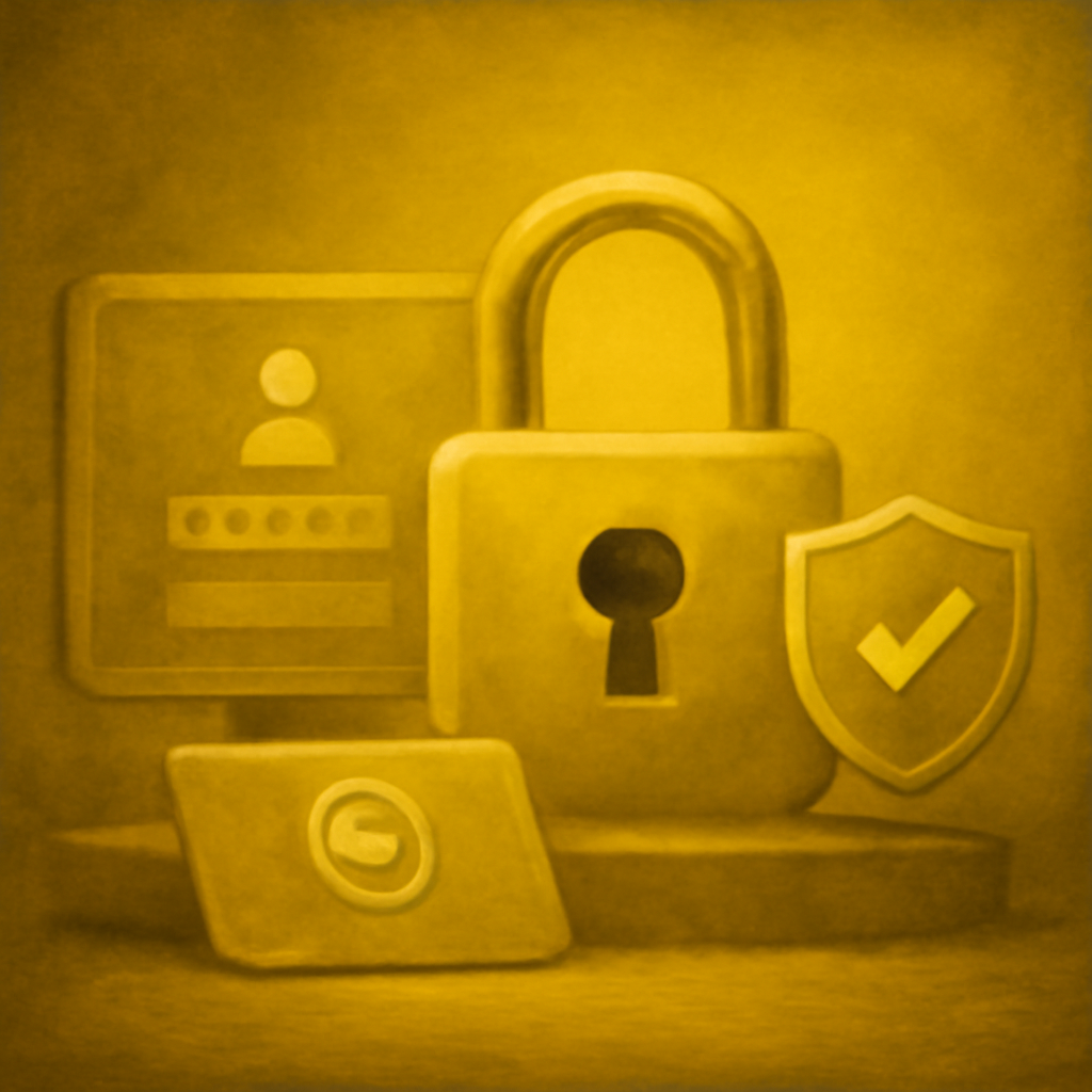 An educational diagram depicting steps to secure an IN999 account.