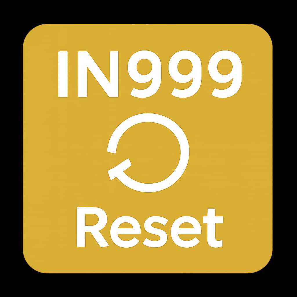 An icon representing guidance on the IN999 Reset process.