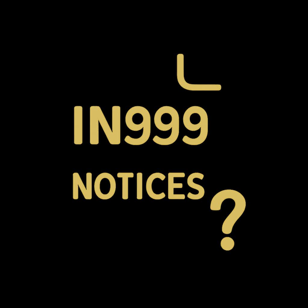 Icon representing IN999 Notices for account security.